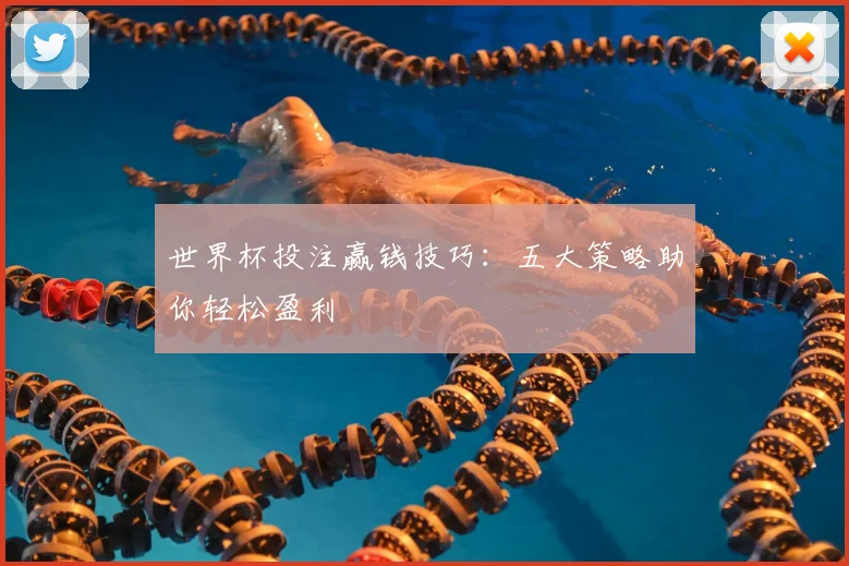 世界杯投注赢钱技巧:五大策略助你轻松盈利